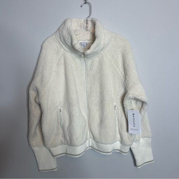Athlete Tagga Sherpa Jacket in Natural White NWT XL - Picture 4 of 10